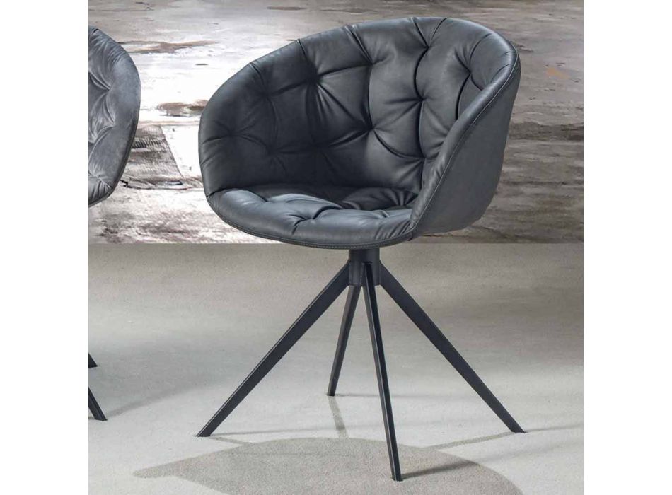 Sessel mit modernem Design und Capitonnè-Verarbeitung - Enea Viadurini