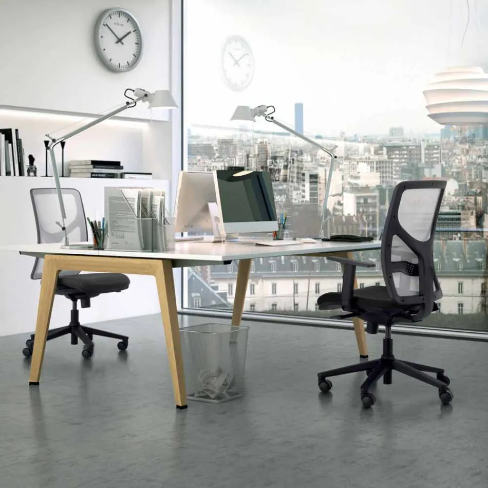 Executive Bürosessel mit hoher Rückenlehne, hergestellt in Italy Amelie Viadurini