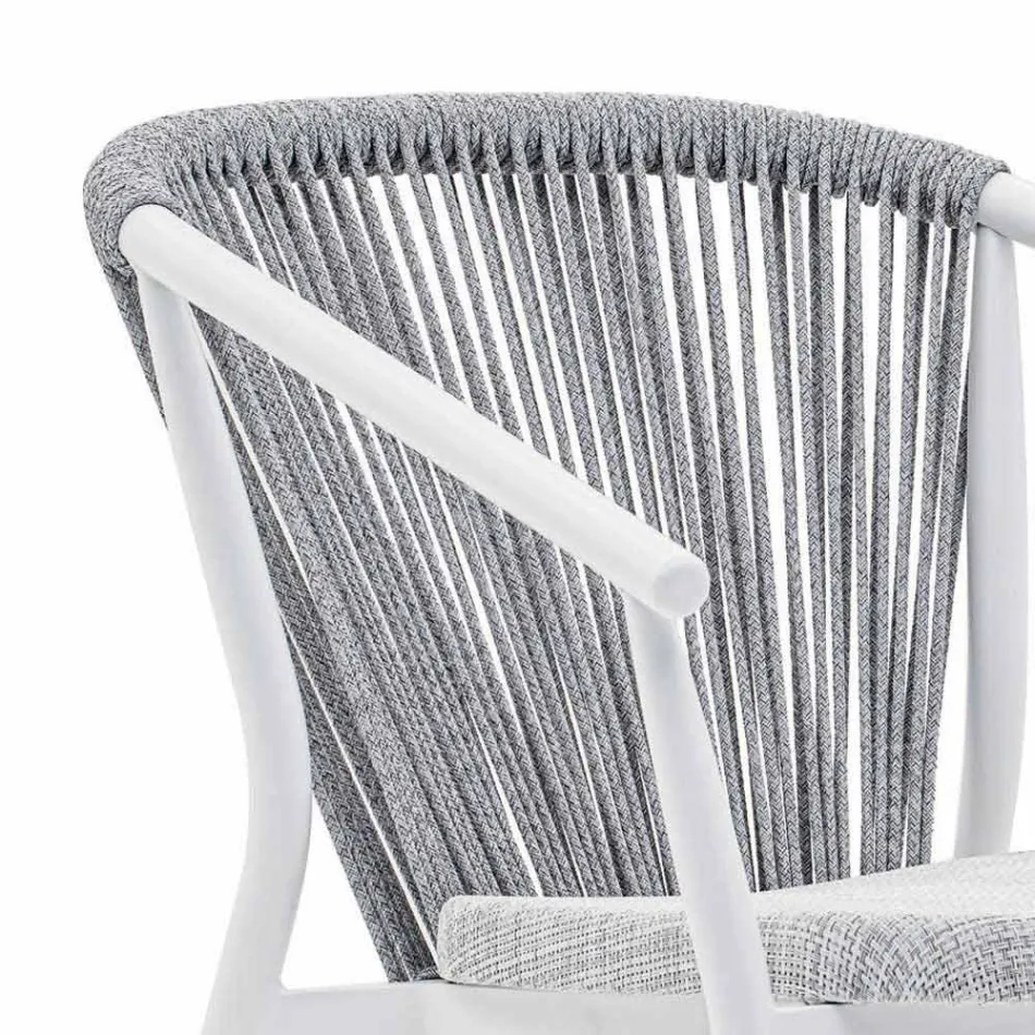 Garden Rocking Armchair Massiver und gepolsterter Stoff - Smart von Varaschin Viadurini