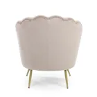 Eleganter gepolsterter Wohnzimmersessel Samteffekt 3 Ausführungen - Geppy Viadurini