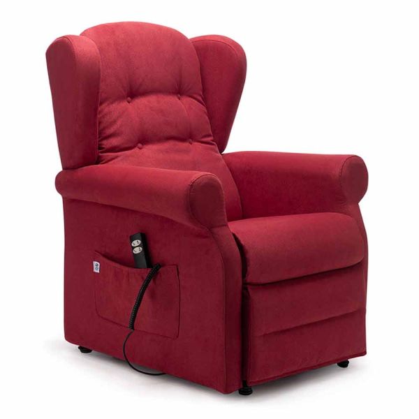 Lift relax armchair mit 2 motoren lift relax räder, made in italy - marlene