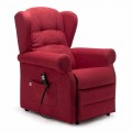 Lift Relax Armchair mit 2 Motoren Lift Relax Räder, Made in Italy - Marlene