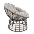 Moderner Outdoor-Sessel aus Stahl und Kunstfaser mit Kissen – Moraviglia Viadurini