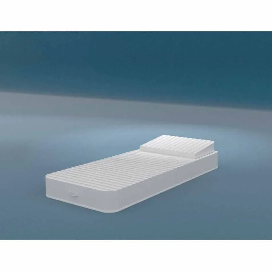 Schwimmdock Sessel Trona weißes Design Luxus, made in Italy Viadurini