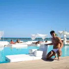 Schwimmdock Sessel Trona weißes Design Luxus, made in Italy Viadurini