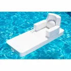 Schwimmdock Sessel Trona weißes Design Luxus, made in Italy Viadurini