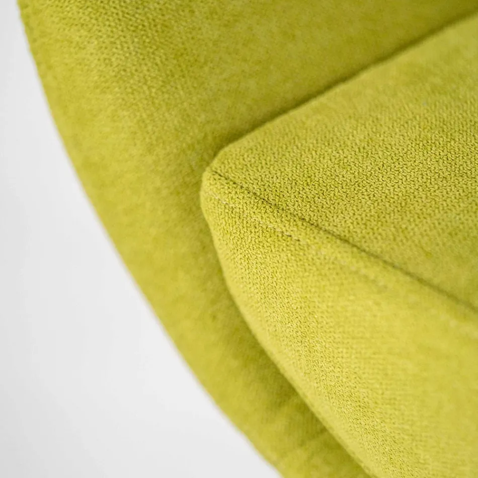 Drehsessel mit Metallgestell und Stoffsitz – Sereno Viadurini