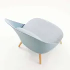 Sessel aus Holz, Stoff und modernem Polypropylen made in Italy Perugia Viadurini