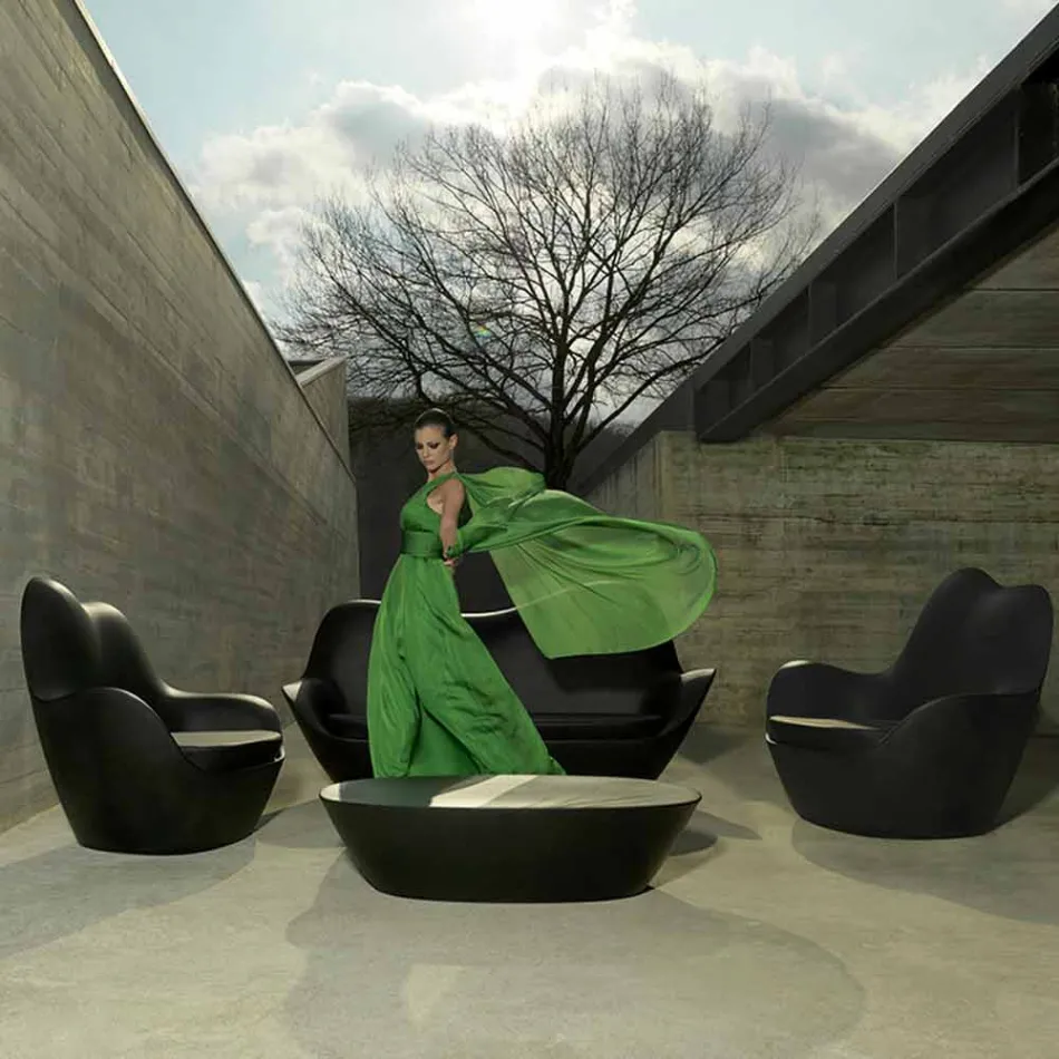 Polyethylen Sessel für Outdoor Sabinas von Vondom, modernes Design Viadurini