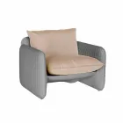 Lounge Chair mit wasserdichten Kissen, für Outdoor - Mara Slide Viadurini