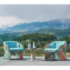 Gepolsterter Outdoor Lounge Sessel aus Kunstfaser - Maat von Varaschin Viadurini