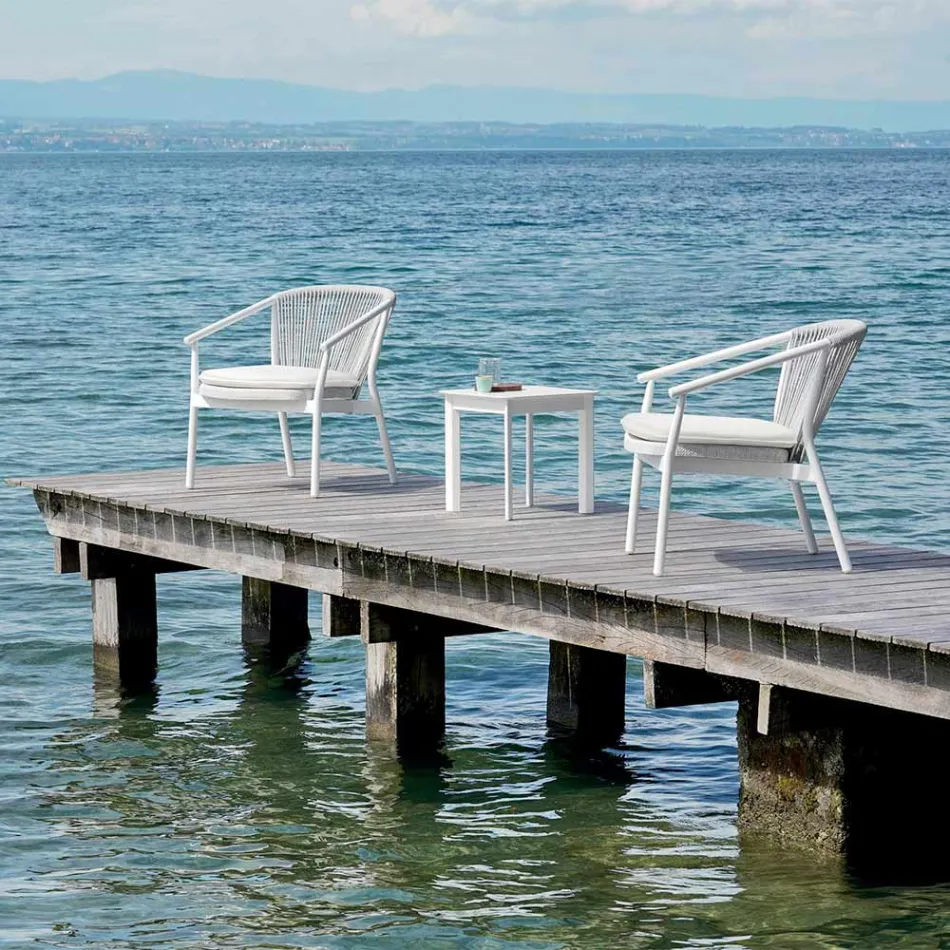 Garden Lounge Sessel Polsterstoff und Aluminium - Smart von Varaschin Viadurini