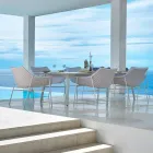 Varaschin Summer Modern Garden Lounge Chair aus Stahl Viadurini