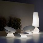 Leuchtender Outdoor-Sessel aus Polyethylen mit LED-Licht Made in Italy - Desmond Viadurini