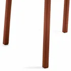 Sessel made in Italy, bezogen mit Niles-Leder, modernes Design Viadurini