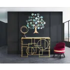 Farbiger Mini-Sessel mit modernem Design aus Holz und Stoff - Koah Viadurini