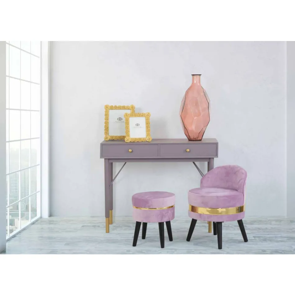 Farbiger Mini-Sessel mit modernem Design aus Holz und Stoff - Koah Viadurini