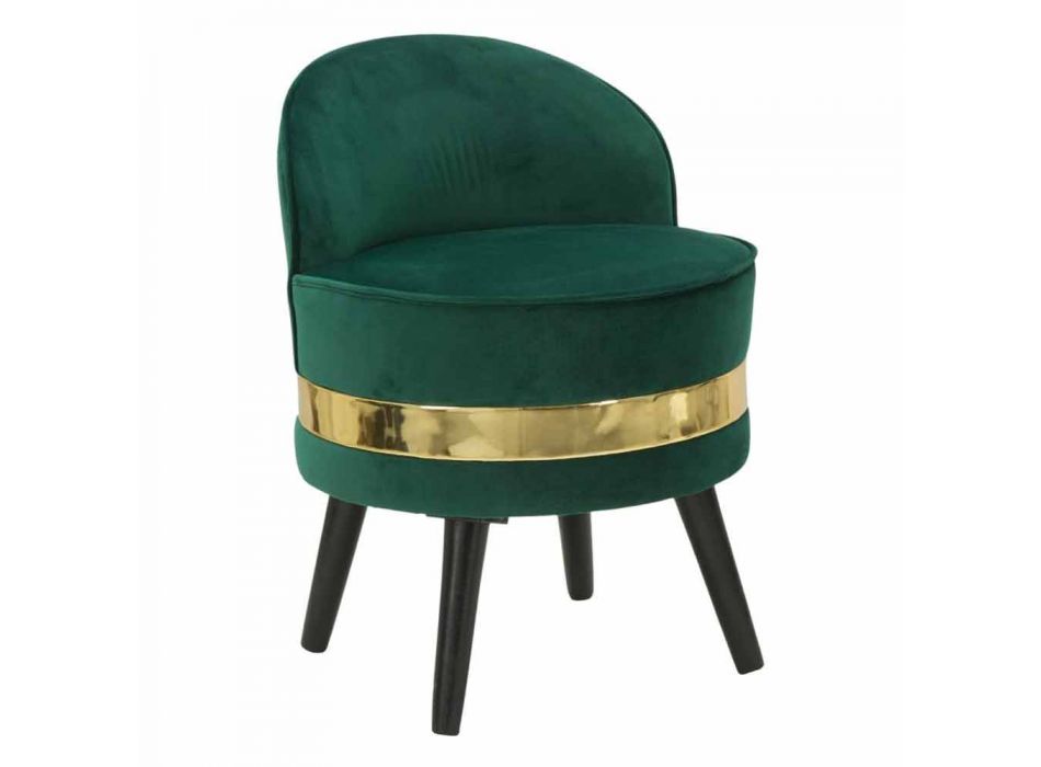 Farbiger Mini-Sessel mit modernem Design aus Holz und Stoff - Koah Viadurini