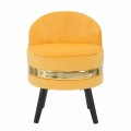 Farbiger Mini-Sessel mit modernem Design aus Holz und Stoff - Koah