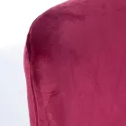 Moderner Sessel aus Stahl und Samteffekt Sitz 3 Ausführungen - Matty Viadurini