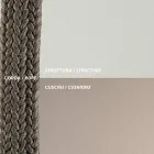 Outdoor-Sessel aus Stahl in verschiedenen Größen und Kissen inklusive Made in Italy - Bronn Viadurini