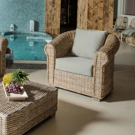 Outdoor-Sessel in Kubù mit Kissen inklusive - Isildur Viadurini