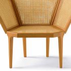 Fünfeckiger Sessel im klassischen Design für Wohnzimmer, L103xP72cm, Pole Viadurini