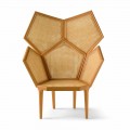 Fünfeckiger Sessel, klassisches Design, 103x72cm, Pole
