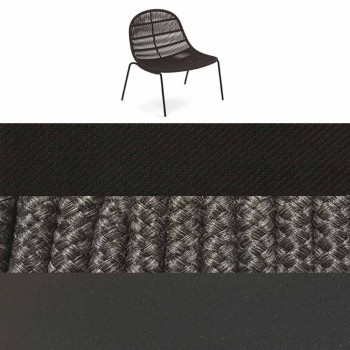 Design Outdoor Sessel aus Aluminium und Stoff - Panama von Talenti
