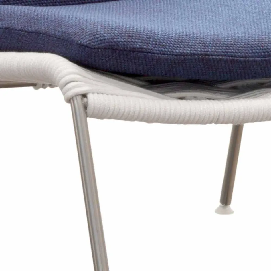 Gartensessel mit modernem Design im Seil Made in Italy - Madagaskar3 Viadurini