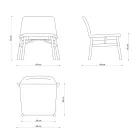 Feiner Sessel aus Stoff oder Samt mit Gestell aus Buche, hergestellt in Italien – Molde Viadurini