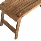 Verstellbarer Gartensessel aus Teakholz - Jade Viadurini