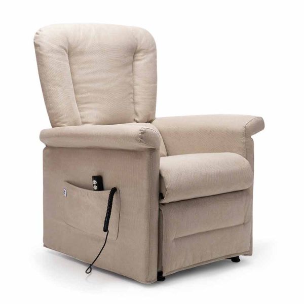Lift relax liegesessel mit 2 motoren mit rädern, made in italy - isabelle