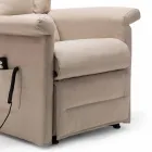Lift Relax Liegesessel mit 2 Motoren mit Rädern Made in Italy - Isabelle Viadurini