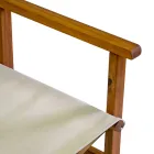 Regiestuhl aus geöltem Akazienholz Naturfarbe - Technical Viadurini