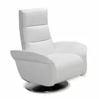 Relax-Sessel 2 Motoren drehen Leder / Stoff / Kunstleder modernes Bluma Viadurini