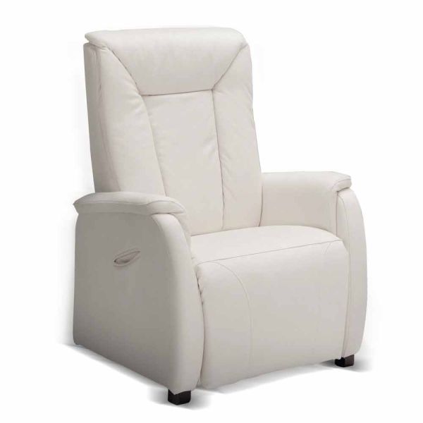 Relaxsessel mit aufstehhilfe und 2 motoren, made in italy design rosa