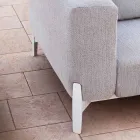 Entspannender Gartensessel aus Aluminium und Stoff, Design in 3 Ausführungen – Filomena Viadurini