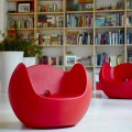 Design Garten / Indoor Schaukelstuhl Slide Blos, made in Italy