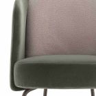 Wohnzimmer Sessel in Stoff bezogen mit Metallbasis Made in Italy - Ribes Viadurini