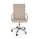 Ergonomischer Bürosessel mit Armlehnen aus Stahl und Kunstleder - Mantica Viadurini