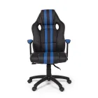 Drehbarer verstellbarer Bürosessel aus Kunstleder und Nylon 2 Farben - Saronno Viadurini