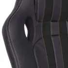 Drehbarer verstellbarer Bürosessel aus Kunstleder und Nylon 2 Farben - Saronno Viadurini