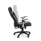 Drehbarer verstellbarer Bürosessel aus Kunstleder und Nylon 2 Farben - Saronno Viadurini