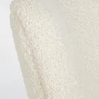 VIntage Sessel aus Gummibaumholz und Wolleffekt Sitz und Armlehnen - Patrizia Viadurini