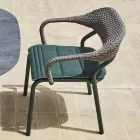 Outdoor-Sessel mit Sitzkissen Made in Italy - Noss by Varaschin Viadurini