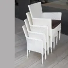 Stapelbarer Gartenstuhl aus geflochtenem Aluminium - Bruma Viadurini