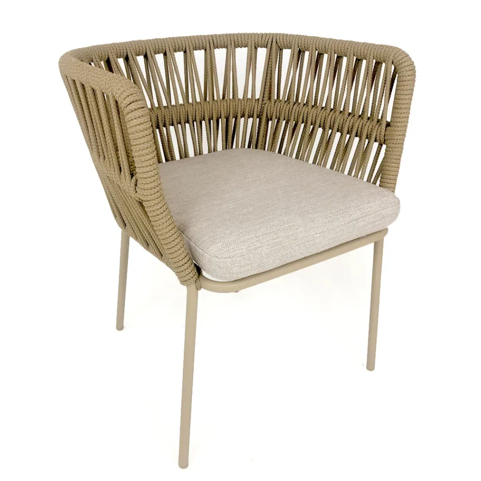 Cliff Talenti Outdoor-Sessel aus Seil und Stoff von Palomba Viadurini