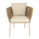 Cliff Talenti Outdoor-Sessel aus Seil und Stoff von Palomba Viadurini