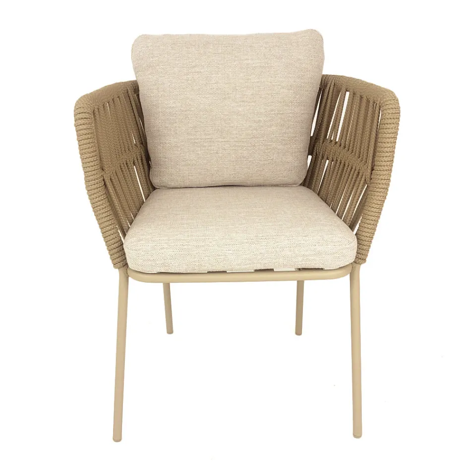 Cliff Talenti Outdoor-Sessel aus Seil und Stoff von Palomba Viadurini